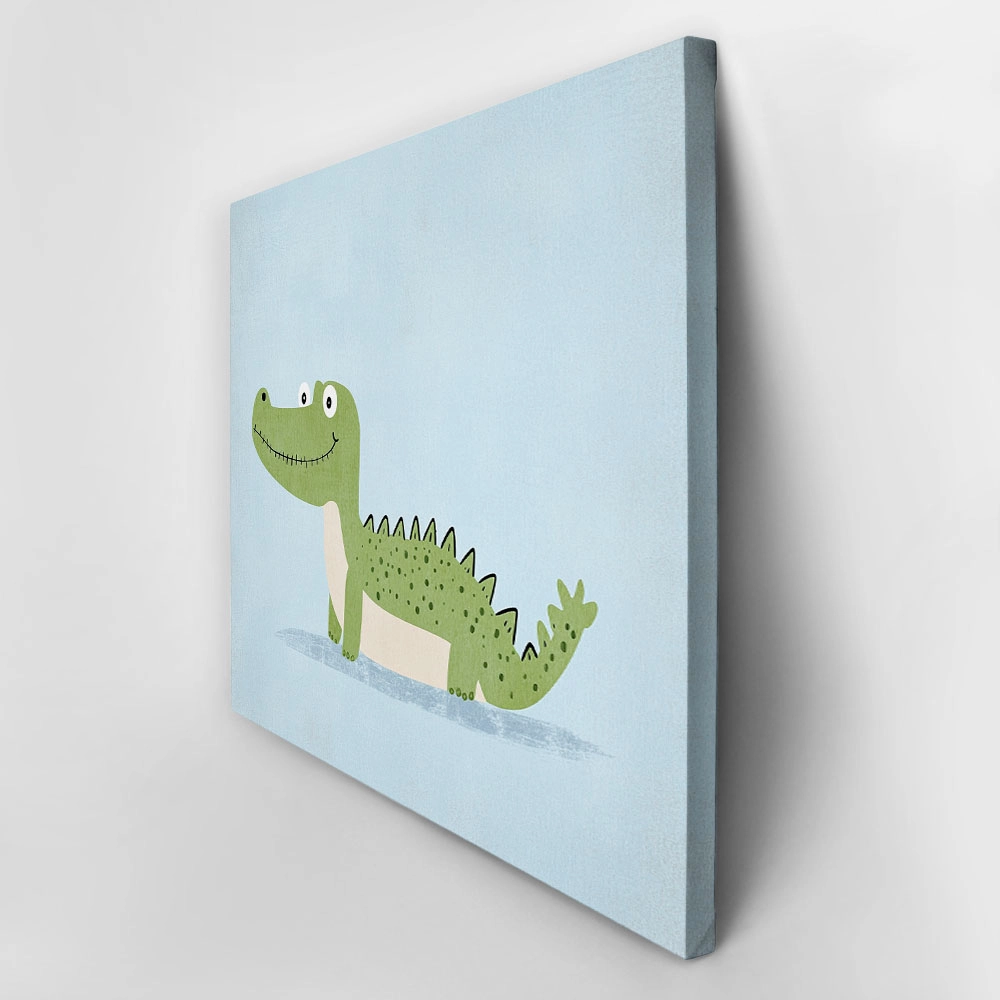 Πινακας σε καμβά HAPPY CROCODILE