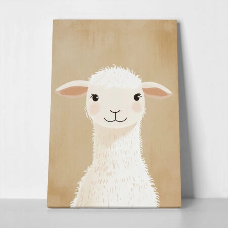 Πινακας σε καμβά HAPPY LAMB - Παιδικοι και set