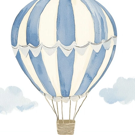 Πινακας σε καμβά HOT AIR BALLOON - Παιδικοι και set Sticky 5