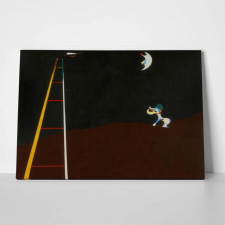 Πινακας σε καμβά JOAN MIRO - DOG BARKING AT THE MOON