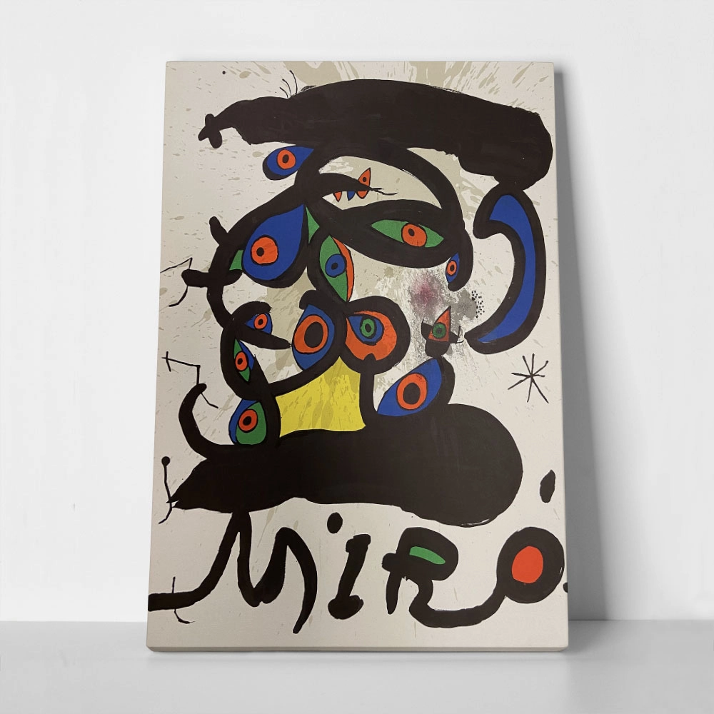 Πινακας σε καμβά JOAN MIRO - EYES IN DIFFERENT COLORS