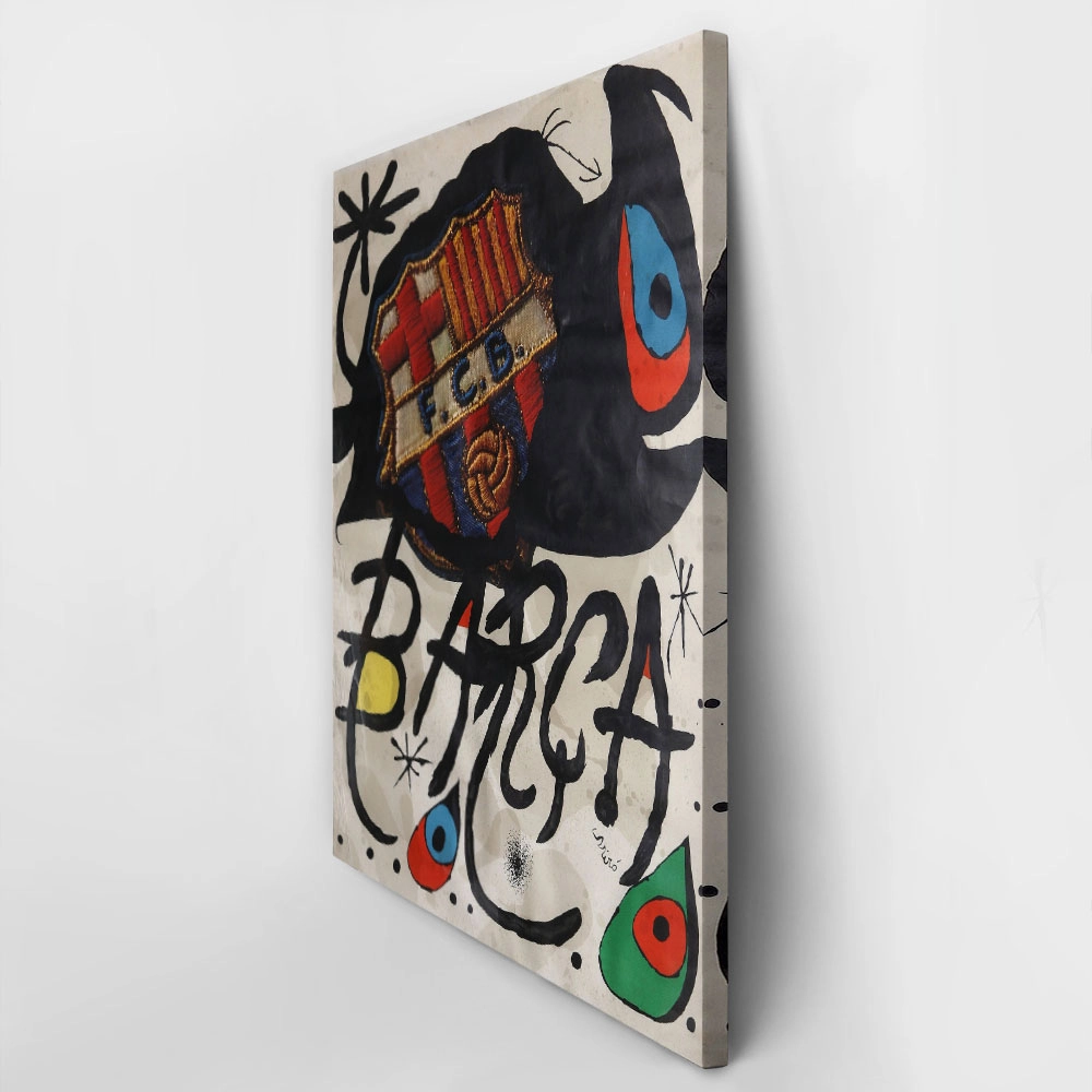 Πινακας σε καμβά JOAN MIRO - FUTBOL CLUB BARCA