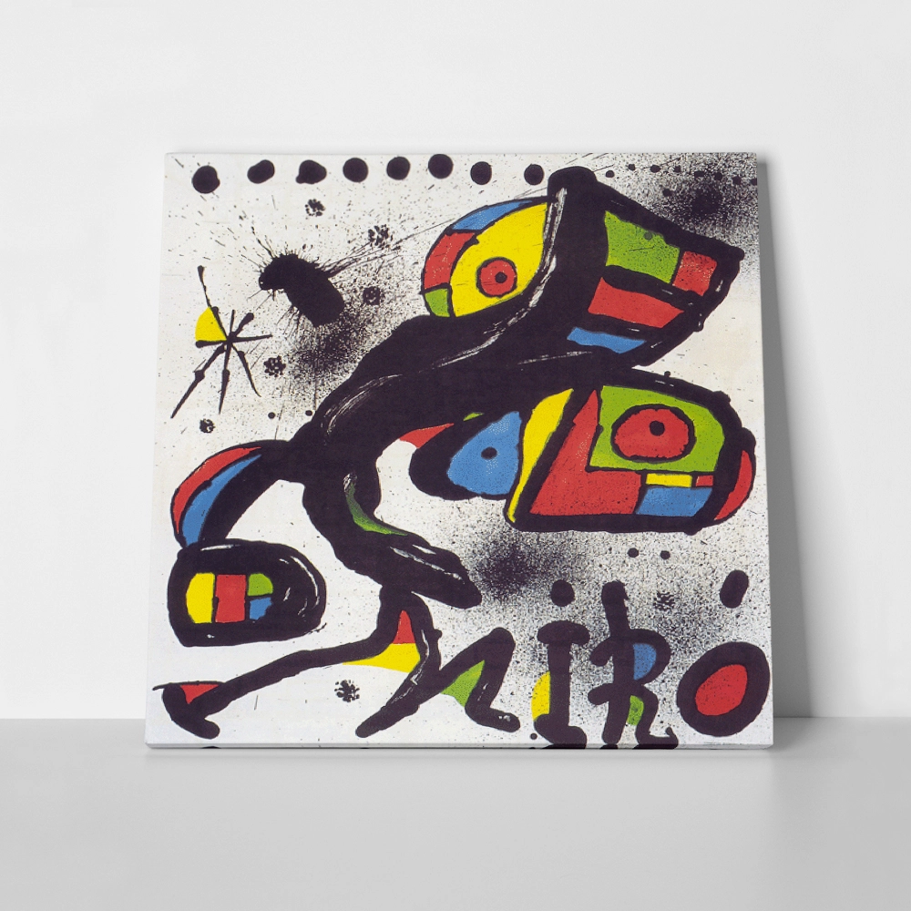 Πίνακας σε καμβά JOAN MIRO - HOMAGE TO GAUDI