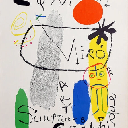 Πινακας σε καμβά JOAN MIRO - LITHGRAPH GALERIE MAEGHT EXHIBITION - Juan Miro Sticky 5