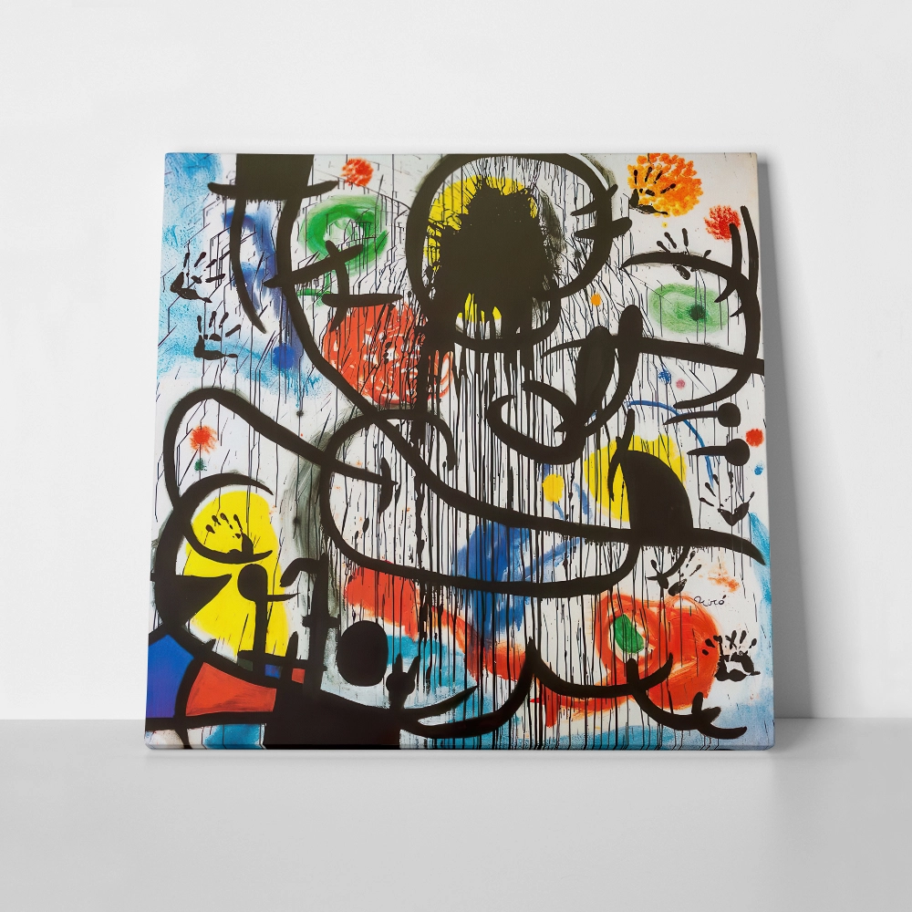 Πίνακας σε καμβά JOAN MIRO - MAY 1968