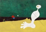 Πινακας σε καμβά JOAN MIRO - PERSON THROWING A STONE AT A BIRD