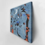 Πινακας σε καμβά JOAN MIRO - PERSONAGE IN THE NIGHT GUIDED BY THE PHOSPHORESCENT TRAILS OF SNAILS
