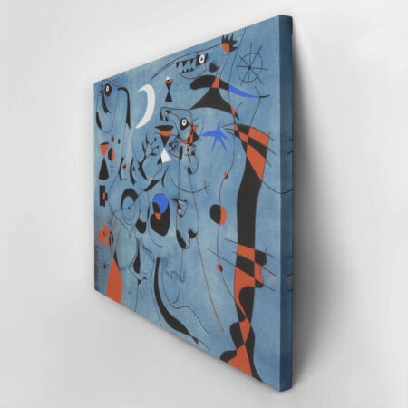 Πινακας σε καμβά JOAN MIRO - PERSONAGE IN THE NIGHT GUIDED BY THE PHOSPHORESCENT TRAILS OF SNAILS - Juan Miro Sticky 2