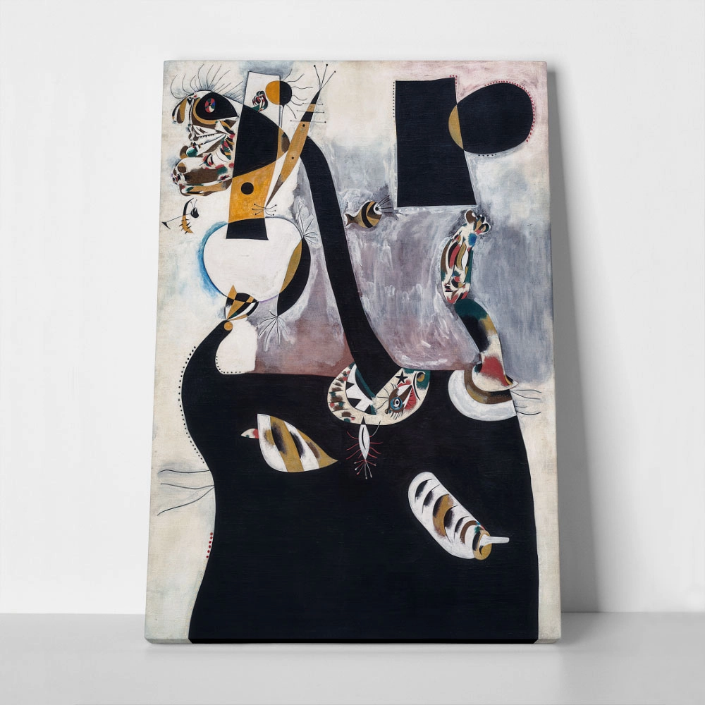 Πινακας σε καμβά JOAN MIRO - SEATED WOMAN II