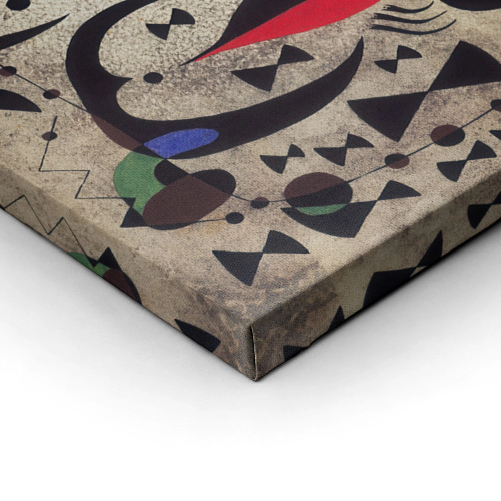 Πινακας σε καμβά JOAN MIRO - THE BEAUTIFUL BIRD REVEALING THE UNKNOWN TO A PAIR OF LOVERS
