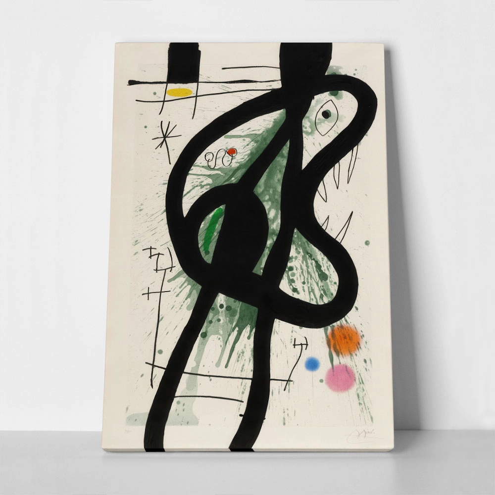 Πινακας σε καμβά JOAN MIRO - THE GREAT CARNIVORE