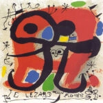 Πίνακας σε καμβά JOAN MIRO - THE LIZARD WITH THE GOLDEN FEATHERS