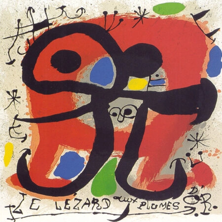 Πίνακας σε καμβά JOAN MIRO - THE LIZARD WITH THE GOLDEN FEATHERS - Juan Miro Sticky 5