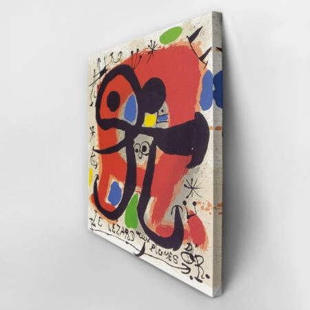Πίνακας σε καμβά JOAN MIRO - THE LIZARD WITH THE GOLDEN FEATHERS - Juan Miro Sticky 2