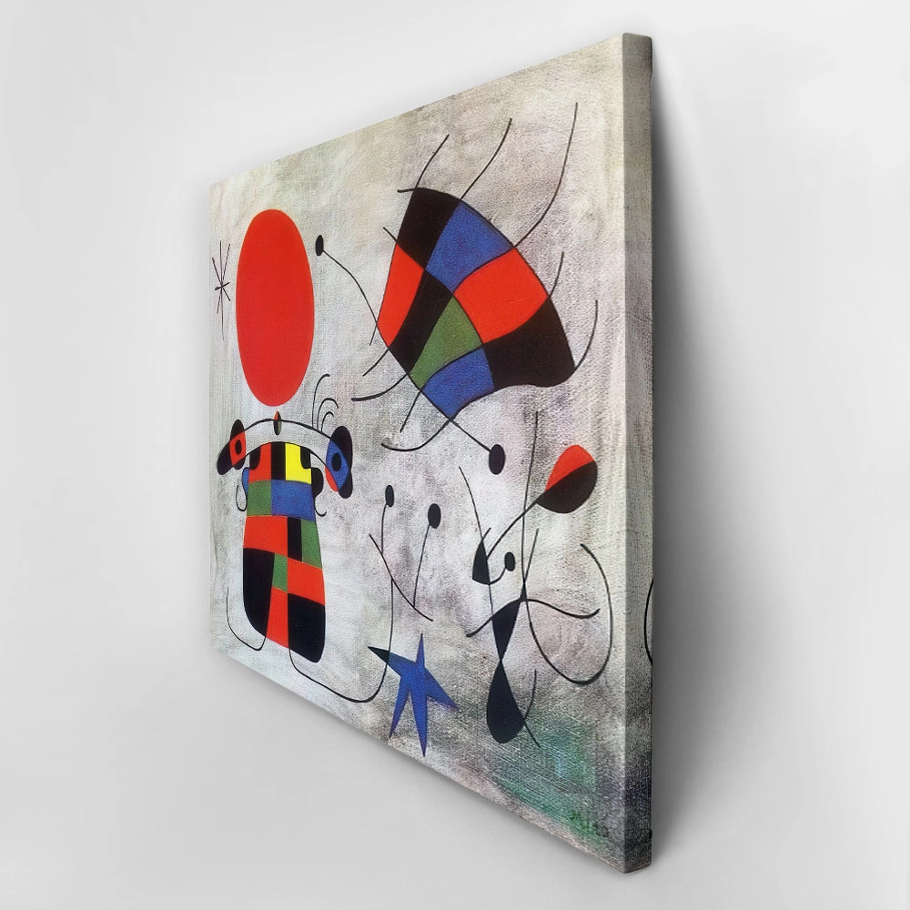 Πινακας σε καμβά JOAN MIRO - THE SMILE OF THE FLAMBOYANT WINGS