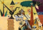 Πινακας σε καμβά JOAN MIRO - THE TILLED FIELD