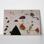 Πινακας σε καμβά JOAN MIRO - WOMAN AND BIRD IN THE NIGHT