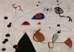 Πινακας σε καμβά JOAN MIRO - WOMAN AND BIRD IN THE NIGHT