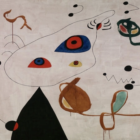 Πινακας σε καμβά JOAN MIRO - WOMAN AND BIRD IN THE NIGHT - Juan Miro Sticky 5