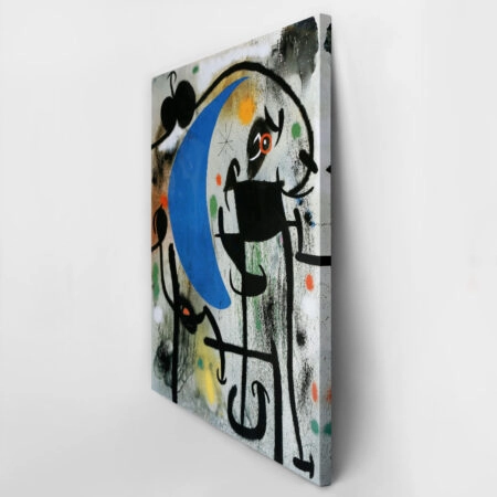 Πινακας σε καμβά JOAN MIRO - WOMAN AND BIRDS IN THE NIGHT - Juan Miro Sticky 2
