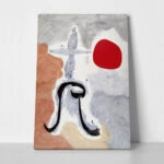 Πινακας σε καμβά JOAN MIRO - WOMAN IN FRONT OF THE SUN