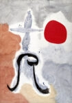 Πινακας σε καμβά JOAN MIRO - WOMAN IN FRONT OF THE SUN