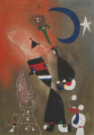Πινακας σε καμβά JOAN MIRO - WOMEN AND BIRD IN THE MOONLIGHT