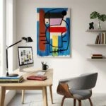 Πινακας σε καμβά JOAN MIRO - SEATED WOMAN I