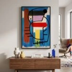 Πινακας σε καμβά JOAN MIRO - SEATED WOMAN I