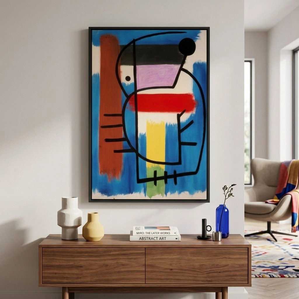 Πινακας σε καμβά JOAN MIRO - SEATED WOMAN I