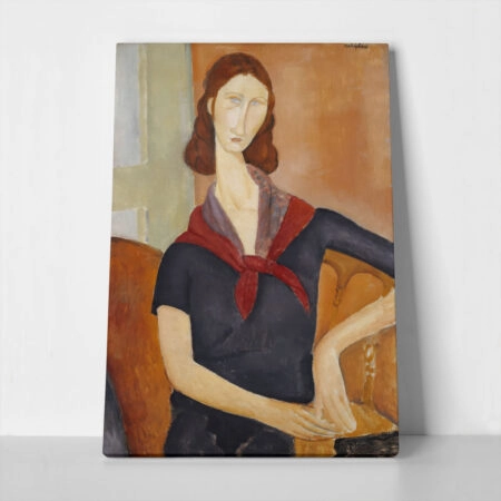 Πινακας σε καμβά MODIGLIANI - JEANNE HÉBUTERNE WITH A SCARF - Modigliani Amedeo