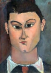 Πινακας σε καμβά MODIGLIANI - PORTRAIT OF THE PAINTER MOISÈ KISLING