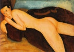 Πινακας σε καμβά MODIGLIANI - RECLINING NUDE FROM THE BACK