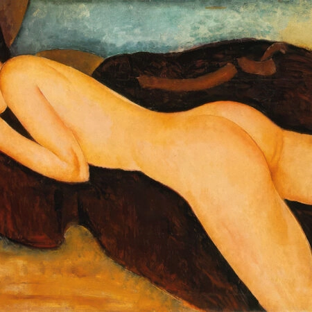 Πινακας σε καμβά MODIGLIANI - RECLINING NUDE FROM THE BACK - Modigliani Amedeo Sticky 5