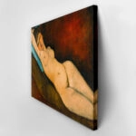 Πινακας σε καμβά MODIGLIANI - RECLINING NUDE ON BLUE CUSHION