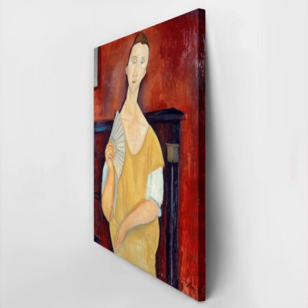 Πινακας σε καμβά MODIGLIANI - WOMAN WITH A FAN - Modigliani Amedeo Sticky 2
