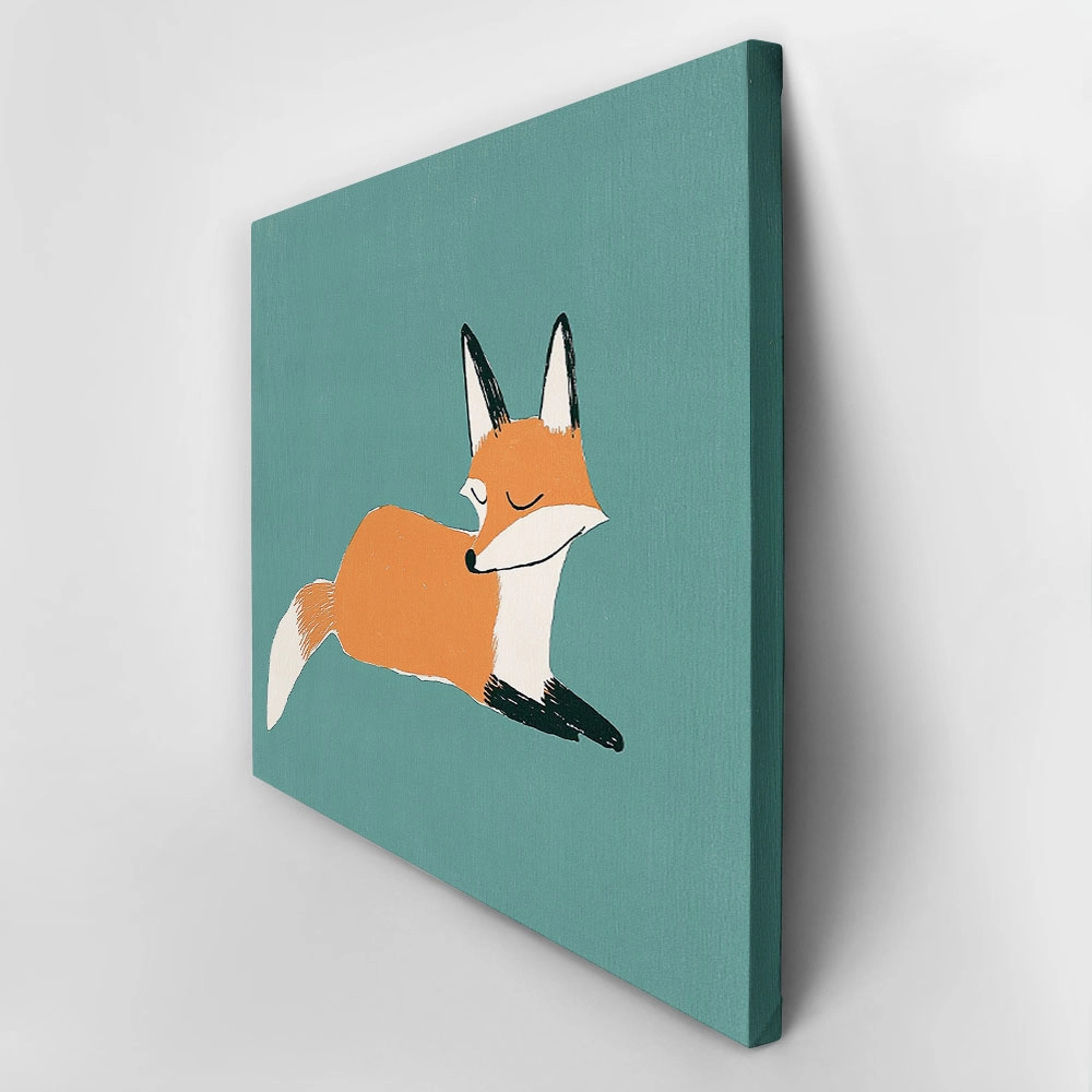 Πινακας σε καμβά SITTING FOX