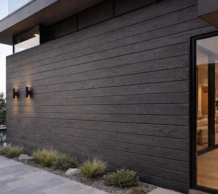 WPC WALL CLADDING PREMIUM 20/148mm CHARCOAL 7550 - Πανελ τοίχου με 3D πηχάκια Sticky 1