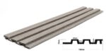 PS PANEL ΜΕ 3D ΠΗΧΑΚΙΑ 02 PIANO (ΜΟΝΟΧΡΩΜΟ  ΓΚΡΙ) 12/122/2900mm  GREY
