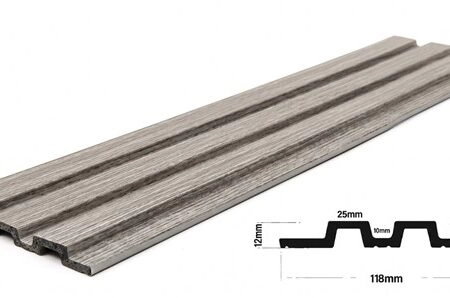 PS PANEL ΜΕ 3D ΠΗΧΑΚΙΑ 02 PIANO (ΜΟΝΟΧΡΩΜΟ  ΓΚΡΙ) 12/122/2900mm  GREY - Πανελ τοίχου με 3D πηχάκια Sticky 3