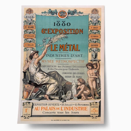 Πόστερ 1880 6TH EXHIBITION OF APPLIED ARTS FOCUSING ON METALWORK - Posters