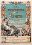 Πόστερ 1880 6TH EXHIBITION OF APPLIED ARTS FOCUSING ON METALWORK