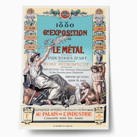 Πόστερ 1880 6TH EXPOSITION OF THE CENTRAL UNION OF FINE ARTS APPLIED TO INDUSTRY - Posters