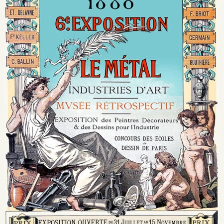 Πόστερ 1880 6TH EXPOSITION OF THE CENTRAL UNION OF FINE ARTS APPLIED TO INDUSTRY - Posters Sticky 2