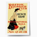 Πόστερ 1890 BOSTON TERRIER CLUB BENCH SHOW