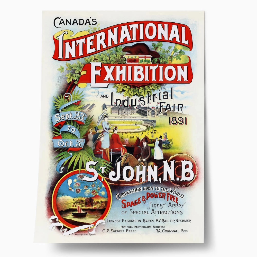 Πόστερ 1891 INTERNATIONAL EXHIBITION