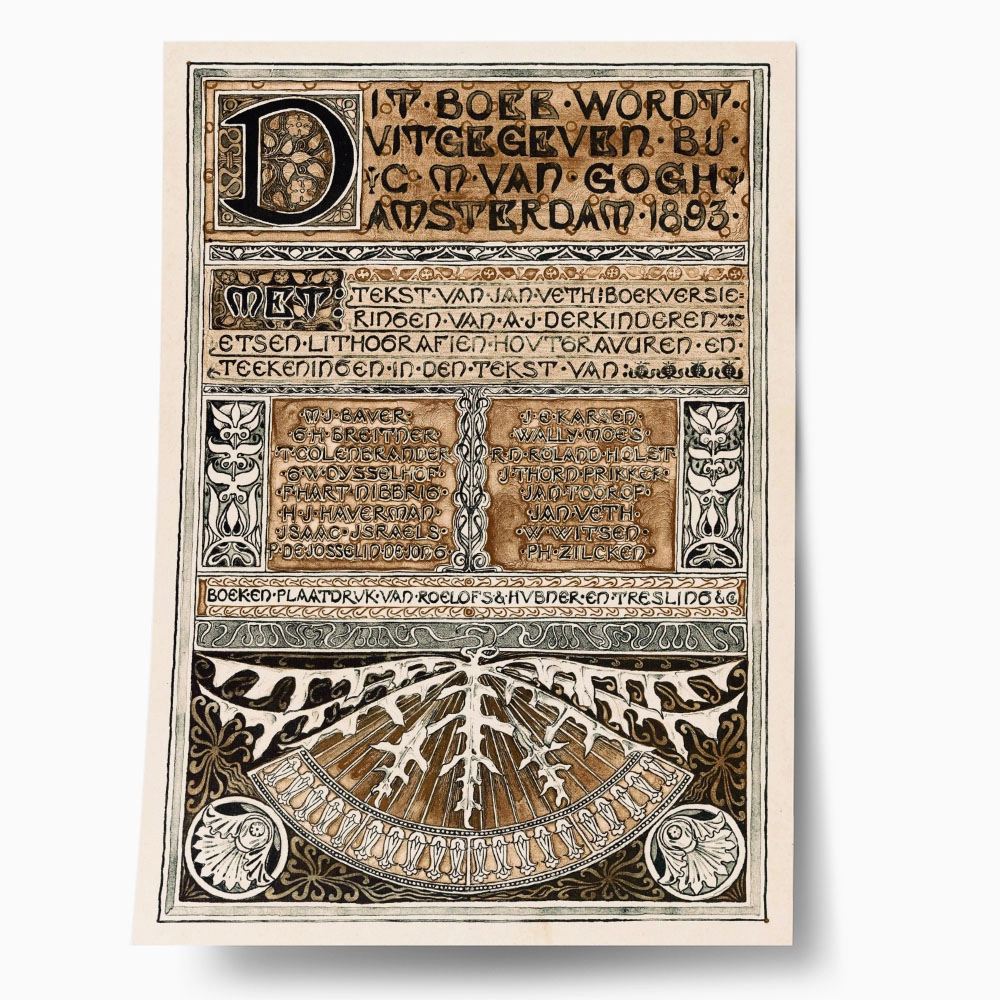 Πόστερ 1893 COLOPHON OF COMMEMORATIVE BOOK