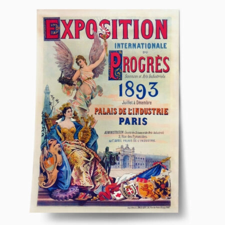 Πόστερ 1893 EXPOSITION INTERNATIONALE DU PROGRÈS - Posters
