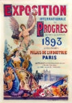 Πόστερ 1893 EXPOSITION INTERNATIONALE DU PROGRÈS