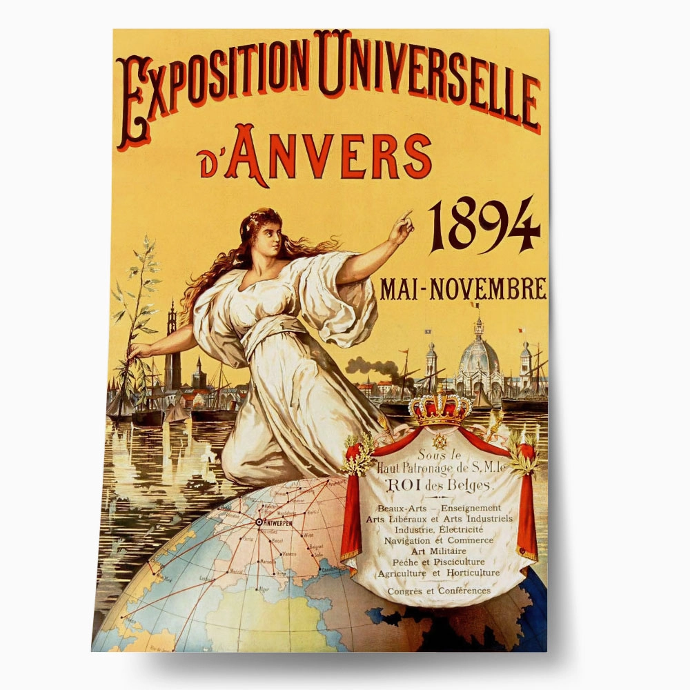 Πόστερ 1894 EXPOSITION UNIVERSELLE D'ANVERS